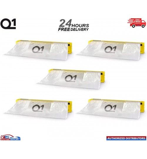 5 X Q1 MASKING FILM SHEETING ROLL 5M X 120M PREMIUM AUTOMOTIVE PROTECTION
